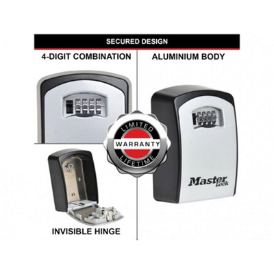 Master Lock Select Access Key Safe Grey (Large Box (Up to 5 Keys) - Grey)
