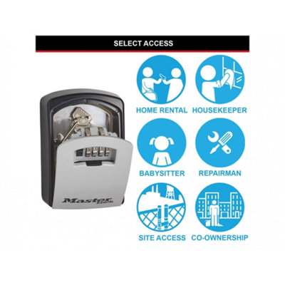 Master Lock Select Access Key Safe Grey (Large Box (Up to 5 Keys) - Grey)