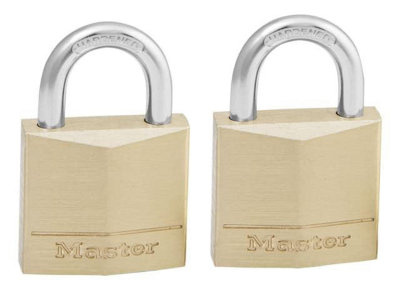 Master Lock - Solid Brass 30mm Padlock 4-Pin - Keyed Alike x 2