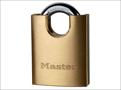 Master Lock - Solid Brass 50mm Padlock 5-Pin Shrouded Shackle