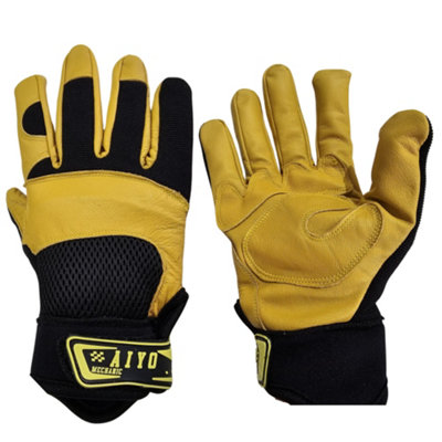 Master Padded Mechanics Gloves Washable Workshop Power Tool