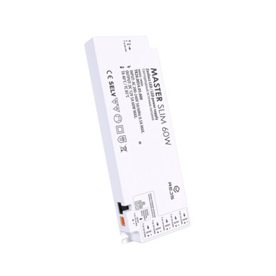MASTER SLIM led click power supply 12V, input 220240VAC 60W DIY at B&Q