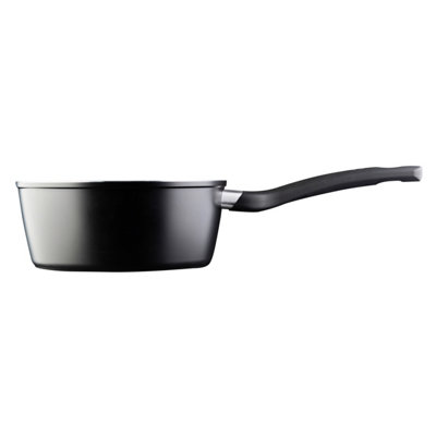 MasterChef 525506 Essential Non-Stick Stainless Steel Sauce Pan With Lid 18cm