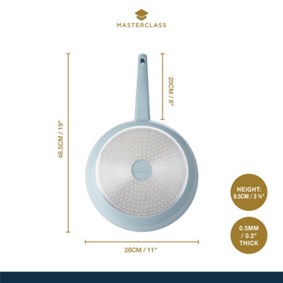 MasterClass 28cm Cast Aluminium Frying Pan with Stainless Steel ...