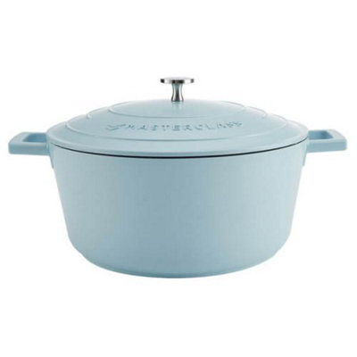 MasterClass Cast Aluminium 5L Casserole Dish Sky Blue