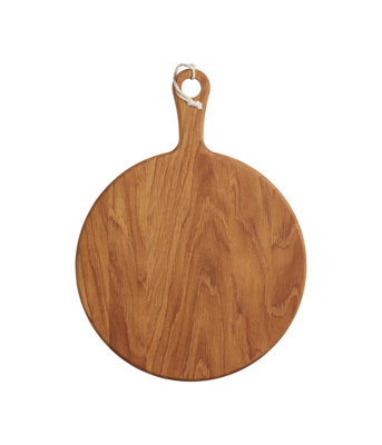 MasterClass Gourmet Prep & Serve Round Oak Paddle Board