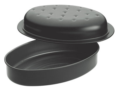 MasterClass NonStick Covered Oval Roasting Pan DIY at B&Q