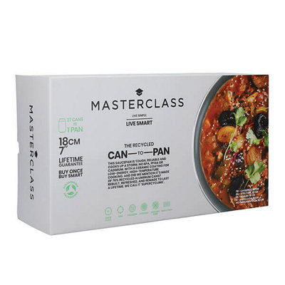 MasterClass Recycled Non-Stick 18cm Saucepan