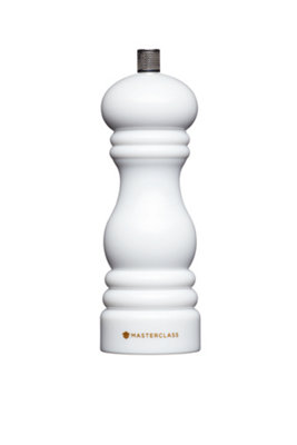 MasterClass Salt or Pepper Mill 17cm - White