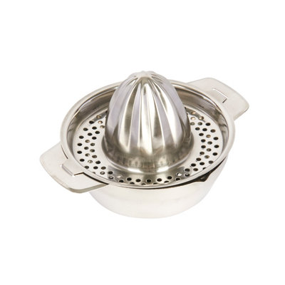 MasterClass Stainless Steel Citrus Fruit Squeezer with Wide Handles and Spout