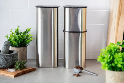 MasterClass Stainless Steel Container with Antimicrobial Lid