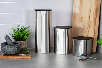 MasterClass Stainless Steel Container with Antimicrobial Lid