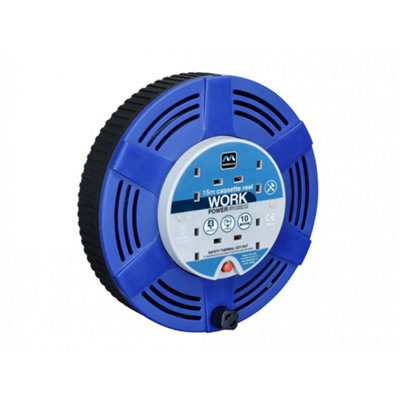 Masterplug Cette Cable Reel Multi Colour (15 metre 10 amp)