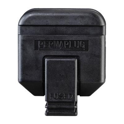 Masterplug Heavy Duty Fused Plug (UK Plug) Black (One Size)