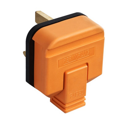 Masterplug Heavy Duty Fused Plug (UK Plug) Orange (One Size)