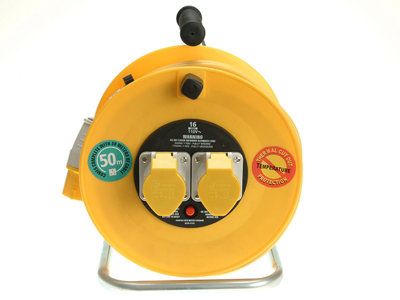 Masterplug LVCT5016/2-MP Cable Reel 110V 16A Thermal Cut-Out 50m MSTLVCT50162