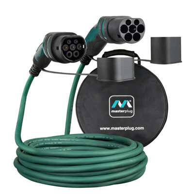 Masterplug Mode 3 Type 2 EV Charging Cable & Case Single Phase 10m