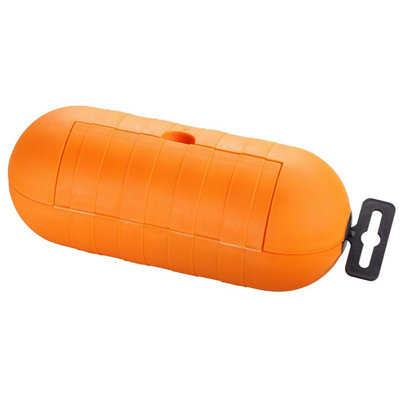 Masterplug Splashproof Plug & One Gang Socket Cover Orange (One Size)