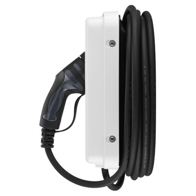 Masterplug Tethered 5m Type 2 Smart EV Wall Charger Mode 3 White 7.4kW