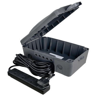 Masterplug Wbxbfg 10 b-mp Weatherproof Electric Box for Outdoors with ...