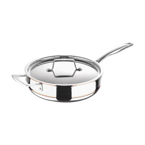 MasterPro Argent 5CX Stainless Steel Saute Pan with Lid 2.8L Silver