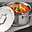 MasterPro Argent 5CX Stainless Steel Stock Pot with Lid 3.3L Silver