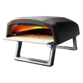 MasterPro Portable Gas Pizza Oven with Pizza Peel and Carry Bag Black