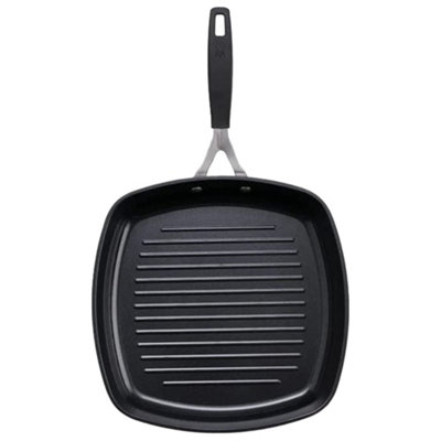MasterPro Smart Aluminium NonStick Grill Pan 28cm Black DIY