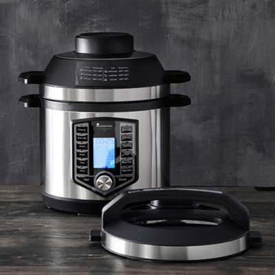 MasterPro Stainless Steel 12-in-1 Multi-Cooker 1500W 6 Litre Black