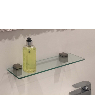 Mastershelf 30x12x0.6cm Glass Shelf