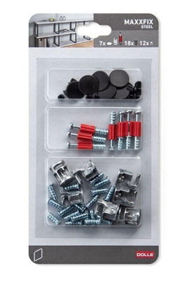 Mastershelf Maxx metal Black Fixings