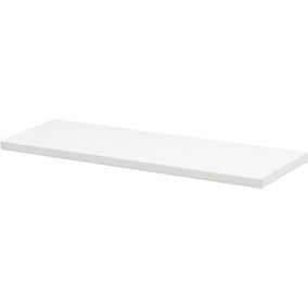 Mastershelf White Lacquer 118x23.5x1.8cm
