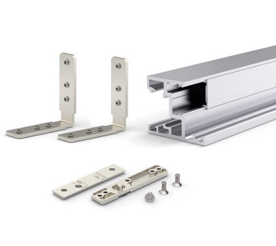 MasterTrack FT floor guide, stainless steel coloured
