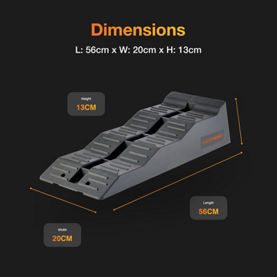 Masterworx Caravan Levelling Ramp Set - Heavy Duty, Anti-skid Ramps ...