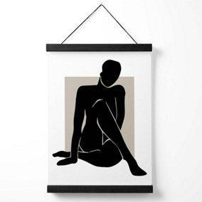 Matisse Nude Beige and Black Medium Poster with Black Hanger