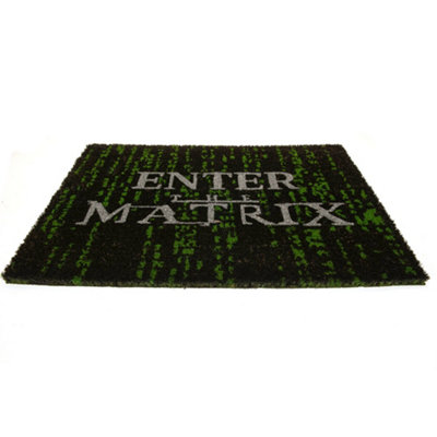 Matrix Enter The Matrix Door Mat Black/Green/White (60cm x 40cm x 1.5cm)
