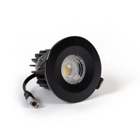 Matt Black 10W LED Downlight - Warm & Cool White - Dimmable IP65 - SE Home