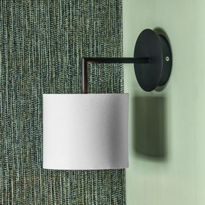 Matt Black and Ivory Wall Light