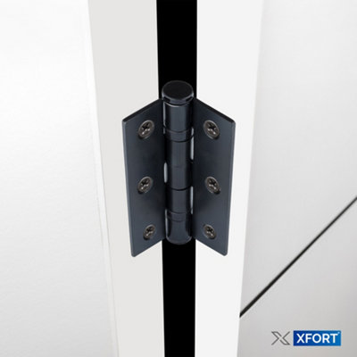 Matt Black Beacon Lever On Rose Lock Pack, Complete Lock Set