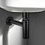 Matt Black Bottle Trap Basin/Sink Waste Adjustable Brass Extension Pipe Tube & SlottedFull Cover Plug