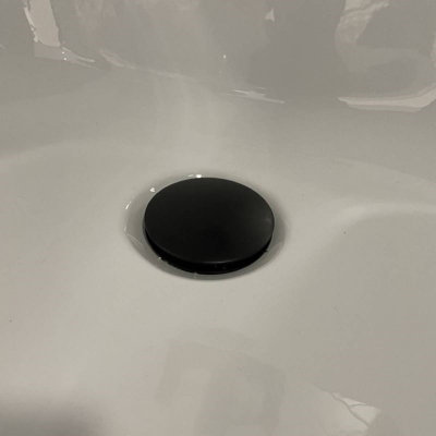 Matt Black Easy Clean Bath Click Clack Waste Overflow Brass Internals Heavy Duty