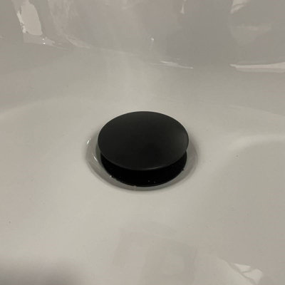Matt Black Easy Clean Bath Click Clack Waste Overflow Brass Internals Heavy Duty