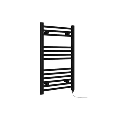Matt Black Electric Towel Rail Radiator 400mm (W) x 700mm (H)