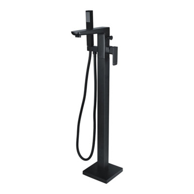 Matt Black Freestanding Bath Shower Mixer Tap Curve Price Comparisons | Compare The Build