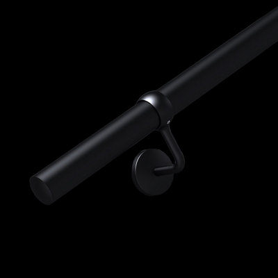 Matt Black Handrail Kit 2.4m X 40mm
