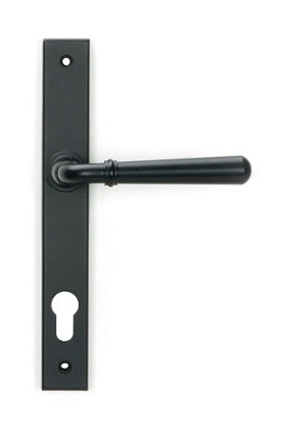 Matt Black Newbury Slimline Lever Espag. Lock Set