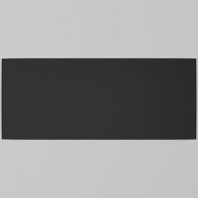 Matt Black - Self Adhesive - Toughened Glass Bathroom Splashback 250mm x 500mm x 4mm