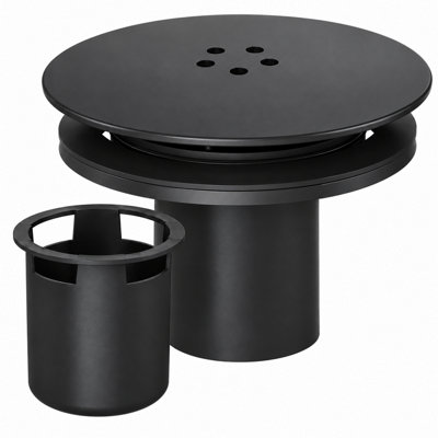 Matt Black Shower Trap 90 mm Easy Clean Shower Waste Trap for Enclosure ...