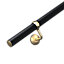 Matt Black Stair Handrail Kit & Brass Brackets - 2.4m X 40mm