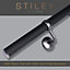 Matt Black Stair Handrail Kit & Matt Gunmetal Bracket 3.6m X 40mm
